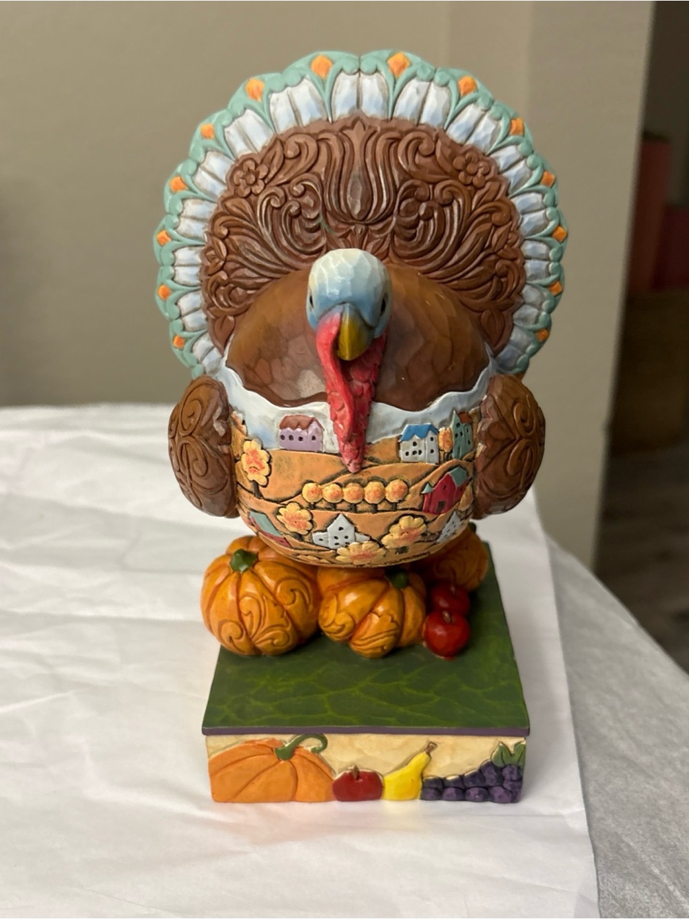Enesco Jim Shore -Traditional Turkey Scene Fig (8”) #6012830 Thanksgiving